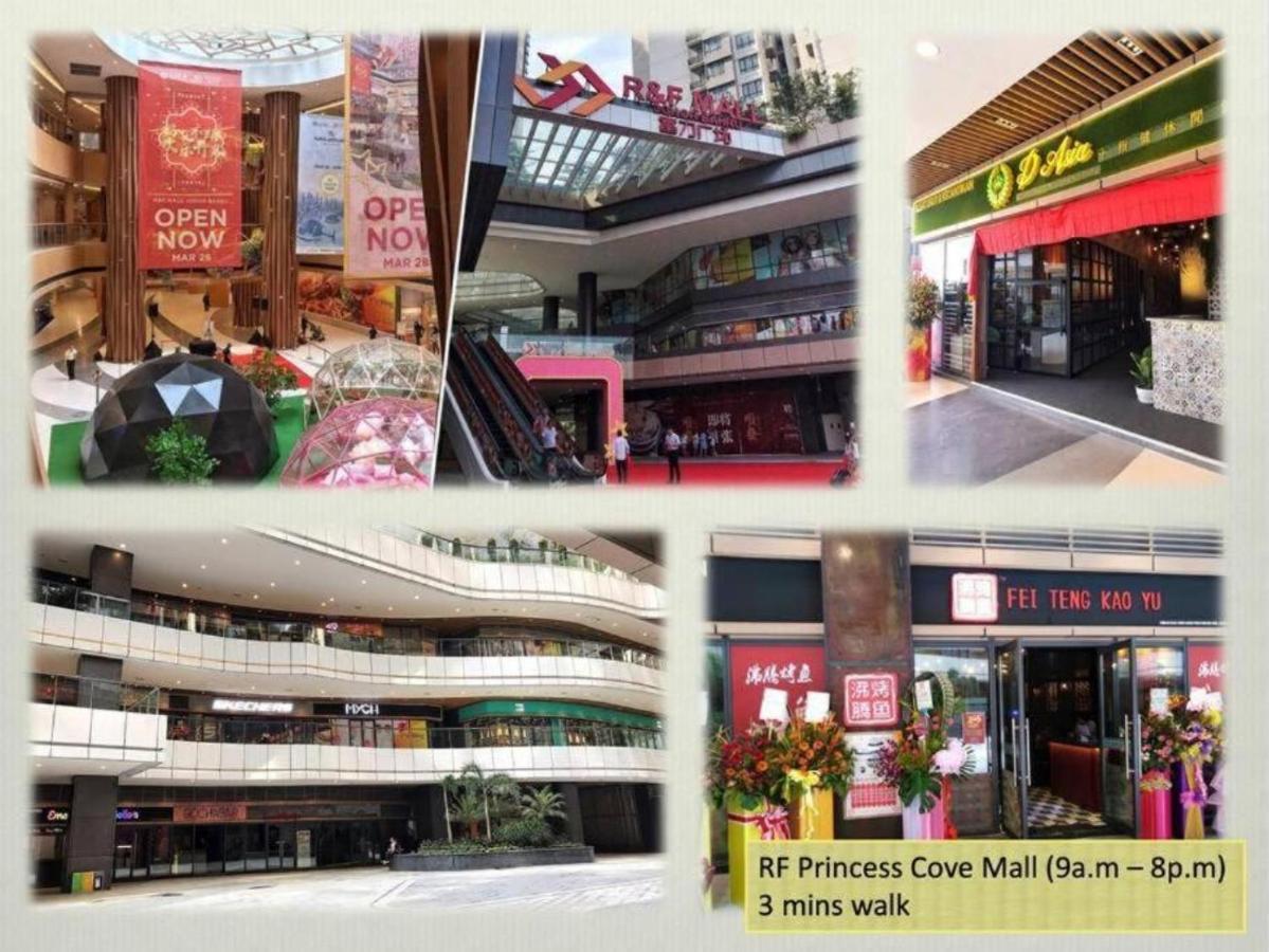 Seaview Condo Near Rf Mall, Food Court & Free Netflix Johor Bahru Kültér fotó